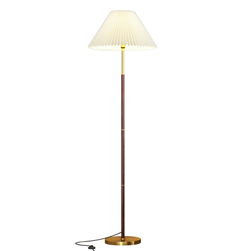Title 5, Retro cloth upright desk lamp for living room s...