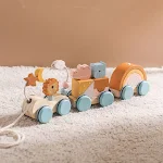 Brinquedos multifuncionais de madeira para educação infantil. Desenvolve habilidades, aprendizado divertido e seguro para crianças pequenas. — foto 12