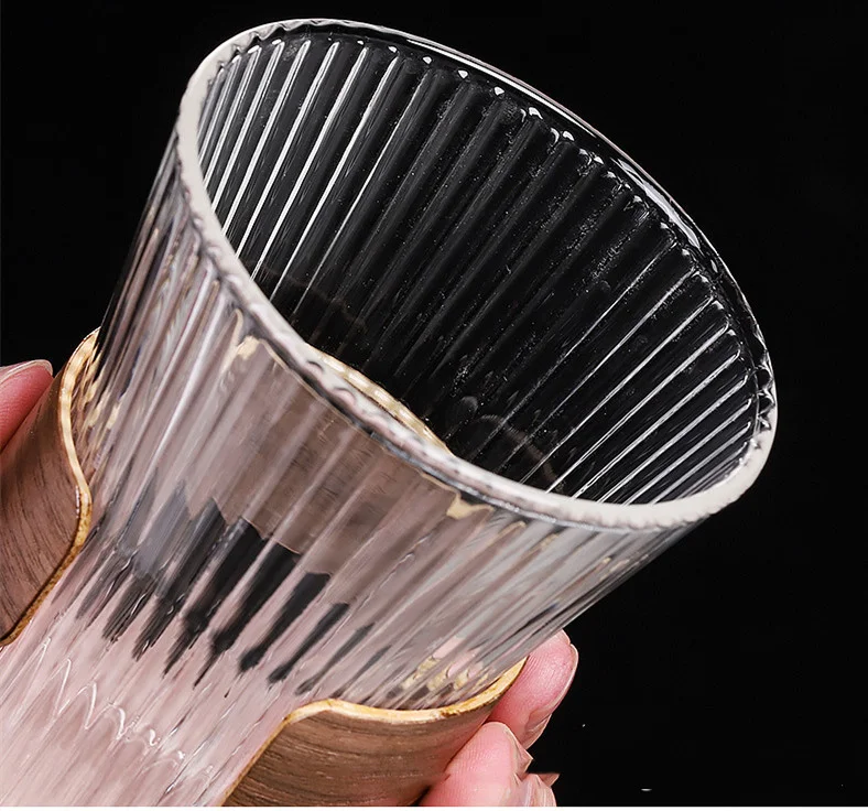 Title 8, High Borosilicate Glass Vertical Grain Drinking...