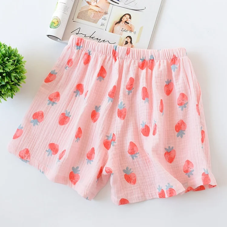 Women's Thin Summer Cotton Gauze Pajama Pants — photo 12