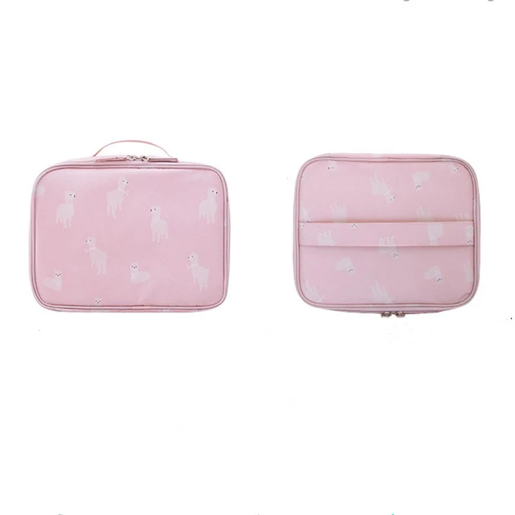 Portable travel cosmetic bag, small storage case for ladies, perfect for business travel, mini cosmetic case, and wash b — photo 1