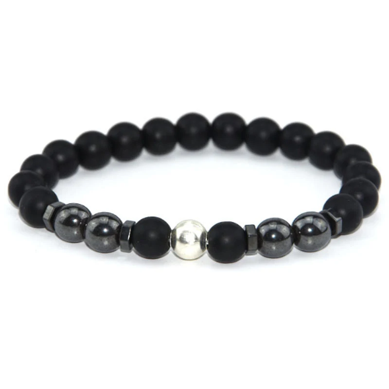 Pulseira Magnética de Hematita Artesanal com Contas. Alivia dores, promove energia e bem-estar natural. Desfrute dos benefícios. — foto 5