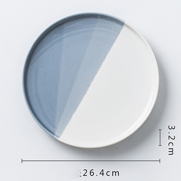 Title 1, Four-color ceramic plates for pasta, pizza, ste...