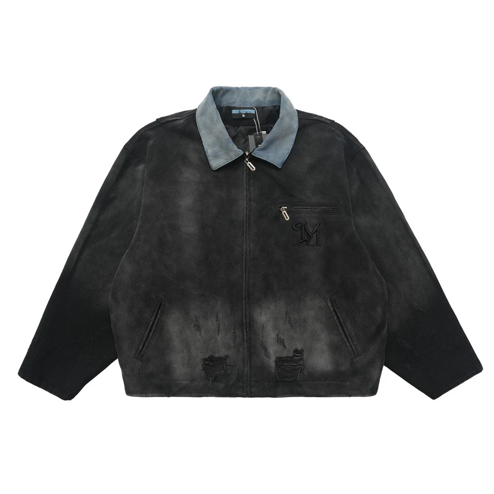 Title 3, American Retro Canvas Workwear Denim Jacket wit...