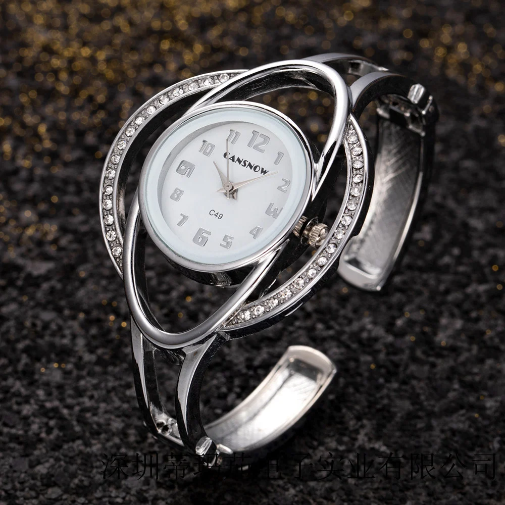 Moda Temperamento Senhoras Bureclelle Steel Band Bandz Bracelet — foto 6
