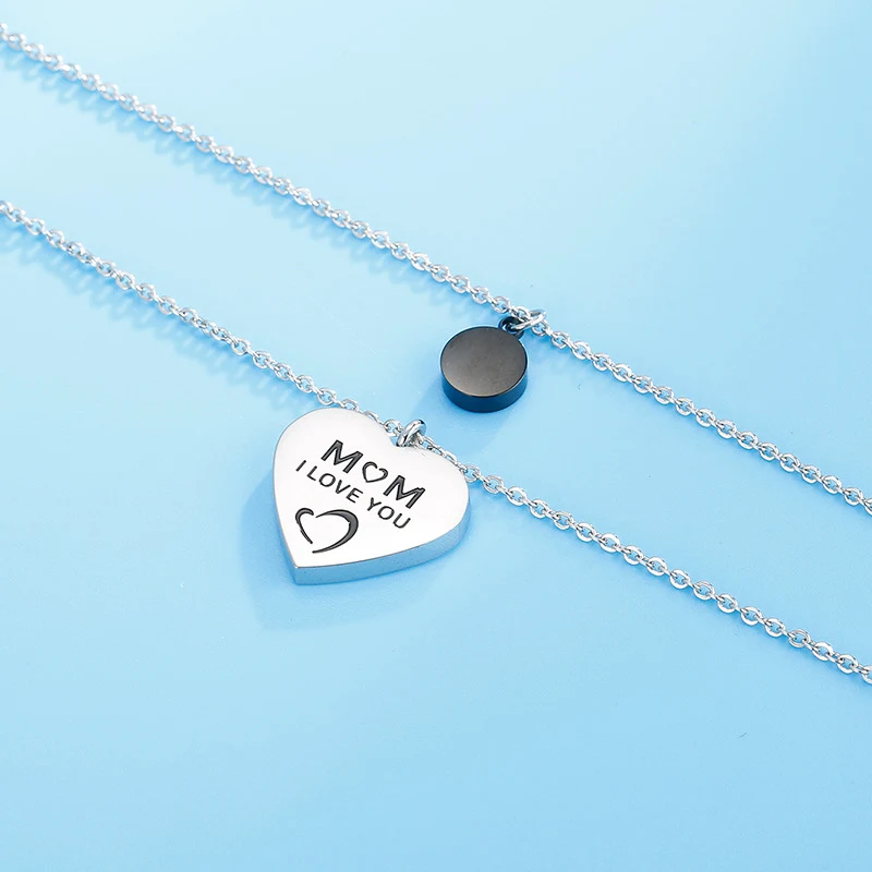 Colar com pingente de coração em aço titânio banhado a ouro 18K, simples e perfeito para expressar amor, um presente ideal. — foto 15
