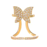 Anel de unha pingando personalizado de liga ovalada de zircônia refinada para mulheres, joia elegante e moderna. — foto 9