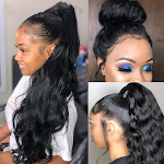 Peruca de cabelo longo, ondulado e com lace front, ideal para um visual natural e elegante. Cabelos perfeitos e estilo sem esforço. — foto 2