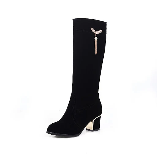Title 2, Womens suede boots, large and small sizes, thi...