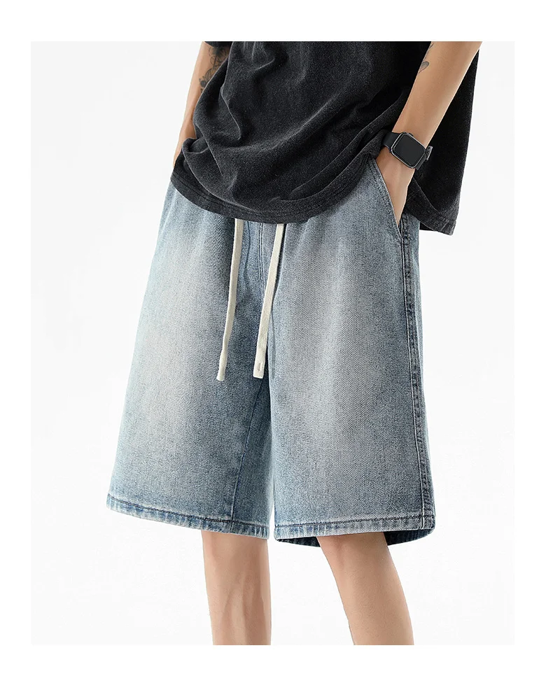 Men's Denim Shorts Summer Outerwear Comfortable and Breathable Perfect for Warm Weather Casual Style Versatile Design Av — photo 9