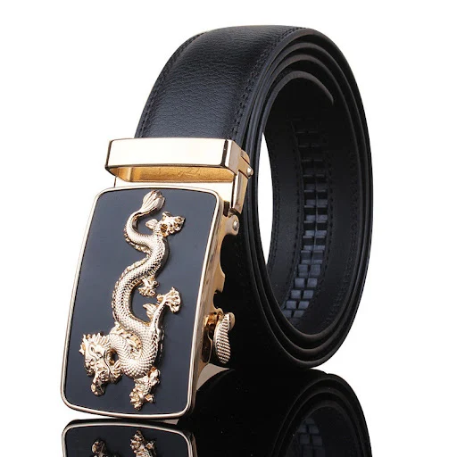 Title 23, Mens Automatic Buckle Casual Leather Belt. Eff...