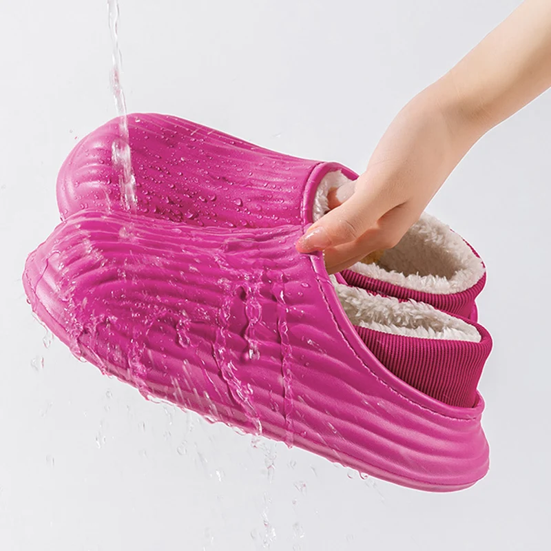 Title 6, Fashion Thickened Winter Slippers Womens Indoo...