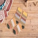 Amazon Buitenlandse Handel Herfst en Winter Nieuwe Dikke Naald Tweerichtingssokken Tube Sokken Heren Strip Dikke Draad Dikke Wollen Soc — foto 4