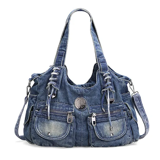 Title 9, Bolsa grande de jeans para moda e lazer Bolsa d...