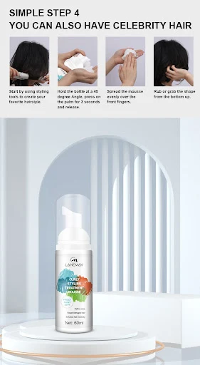 Title 3, Curly Hair Shaping Mousse Moisturizing Anti-fri...