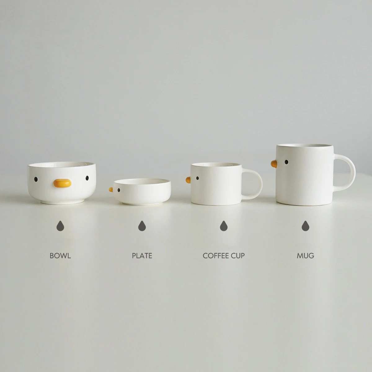 Chicken Ceramic Mug Coffee Mug Pet Bowl Food Saucer. Enjoy your coffee and feed your pet with this stylish, safe and ver — photo 6