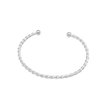 Pulseira feminina de prata esterlina com design torcido temperamental. Um acessório elegante e moderno, perfeito para realçar seu estilo e personalidade. — foto 7