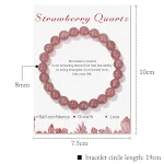 Pulseira elástica artesanal de pedra natural, simples e elegante. Ideal para uso diário, confortável e com toque natural e sofisticado. — foto 11