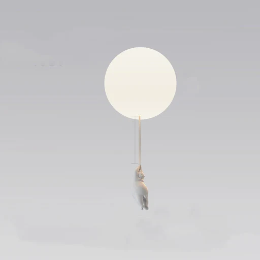 Title 1, Childrens Room Balloon Lamp Cartoon Polar Bear...
