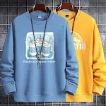 Suéter coreano de gola redonda folgado com veludo, ideal para aquecer com estilo e conforto, perfeito para um visual casual e elegante. — foto 16