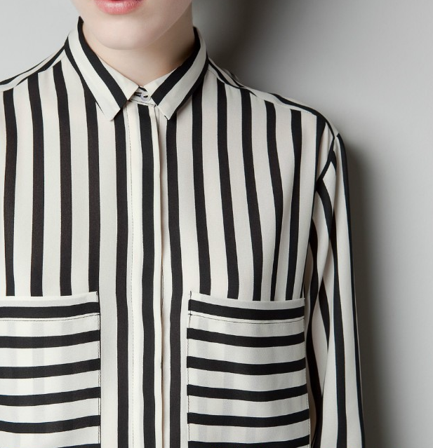 New European and American style striped loose double pocket shirt. Comfortable and stylish, perfect for a relaxed and fa — photo 3
