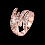 Ornamento Pulseira Anel de Liga Europeu Americano com Zircônia Joia Elegante e Brilhante para Mulheres Presente Ideal e Acessório de Moda — foto 9