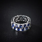 Anel Bracelete de Zircônia para Mulheres Criativas Design Sofisticado Brilho Deslumbrante Joia Elegante e Versátil Presente Ideal Conforto e Estilo Únicos — foto 2