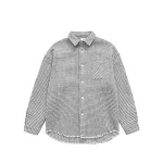 Plaid Shirt Coat Autumn and Winter High Street Loose Raw Hem Offers Casual Comfort and Stylish Warmth for a Trendy Look — photo 1