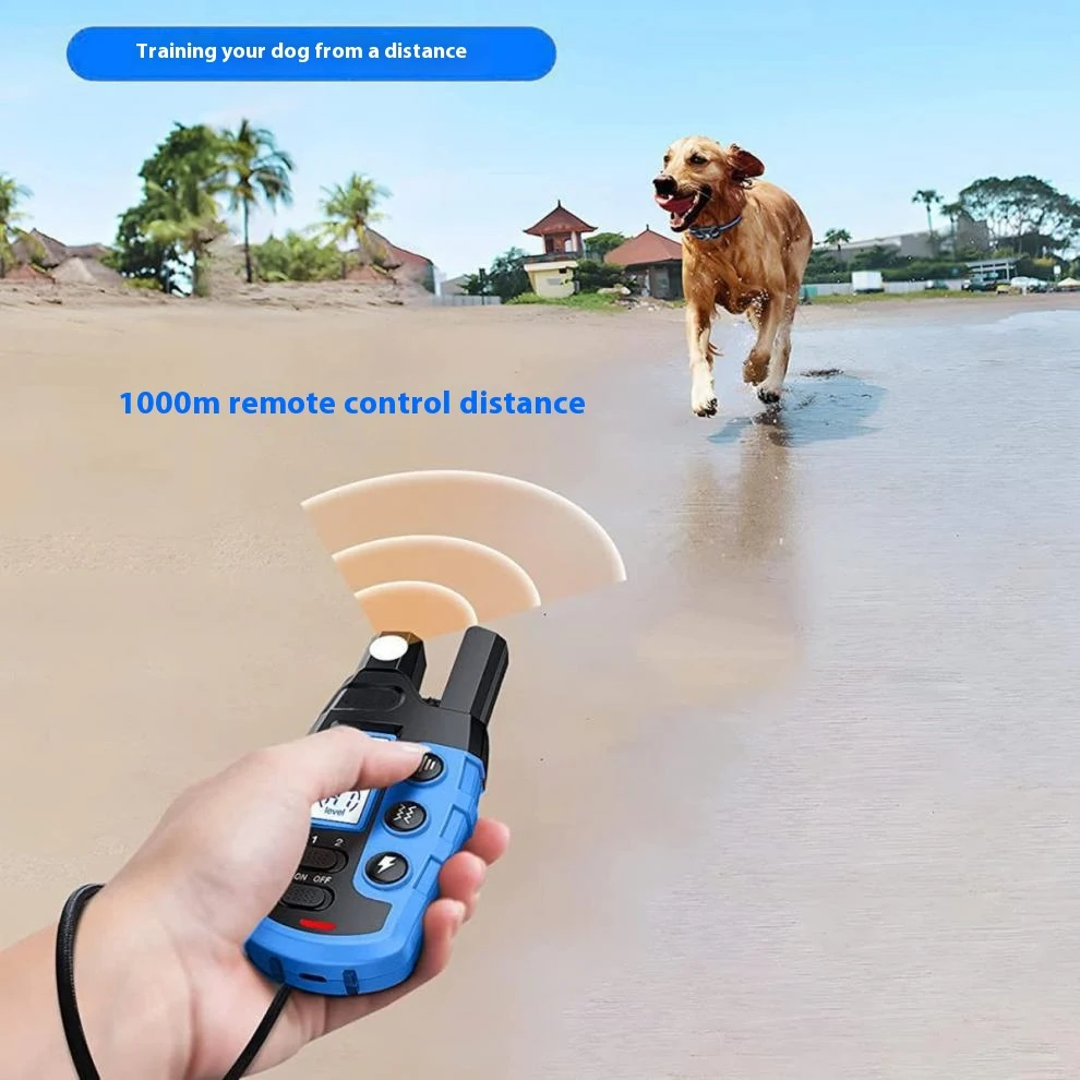Collar adiestramiento remoto para perros grandes y pequeños. Antiladridos eléctrico. Control eficaz y seguro para educar. — foto 1