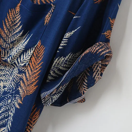 Title 6, Mens Explosive Leaf Casual Shirt Hawaiian Scen...
