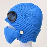 Aviator Glasses Ear With Velvet Warm Wool Hat — photo 9