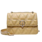 All-Match Rhombus Embroidery Thread One Shoulder Messenger Small Square Bag – Stylish texture, perfect for everyday use — photo 4