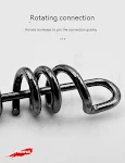 Praktischer Drehwirbelverbinder aus Edelstahl mit 8-förmigem Ring für flexible, sichere Verbindungen und einfache Handhabung. — foto 13