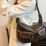 Fashion Retro Biker's Crescent Bag for Women. Stylish design with ample space and versatile functionality, perfect for e — photo 9