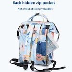 Mochila de fraldas multifuncional portátil com grande capacidade. Leve tudo o que você precisa para o bebê com praticidade e conforto. — foto 29