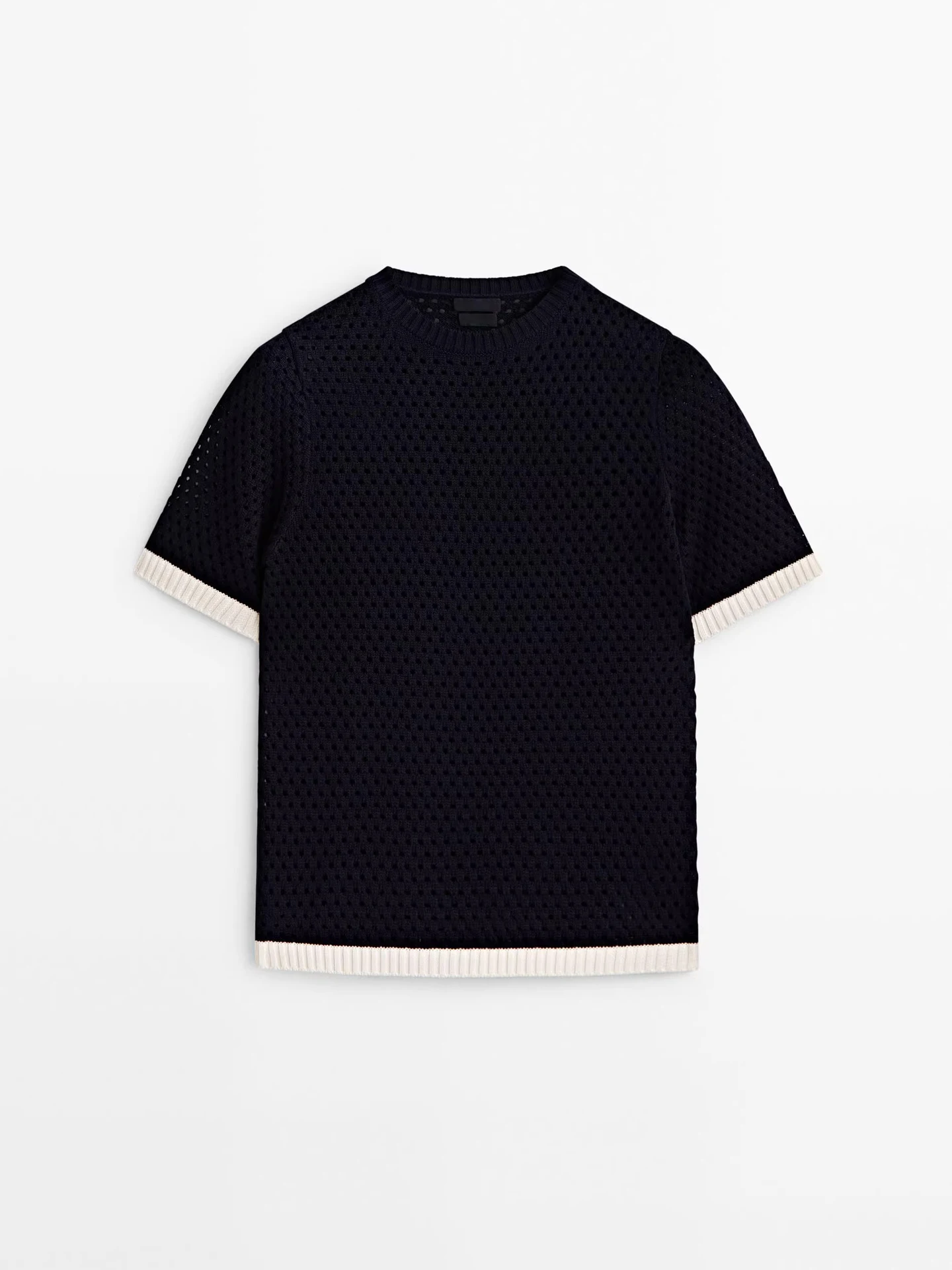 Title 2, Hollow Comfort Short Sleeve Round Neck Sweater ...