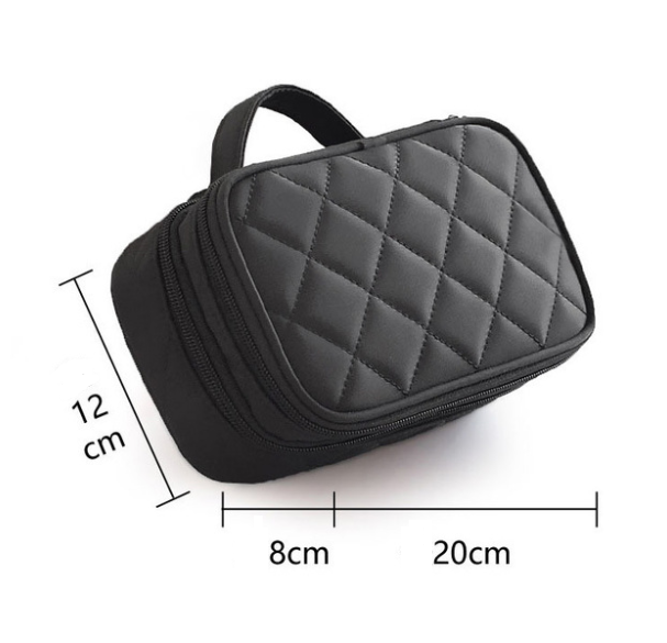 Waterproof double cosmetic bag for travel. Keeps your makeup and toiletries safe and organized. Perfect for trips and ev — photo 3