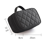 Waterproof double cosmetic bag for travel. Keeps your makeup and toiletries safe and organized. Perfect for trips and ev — photo 3
