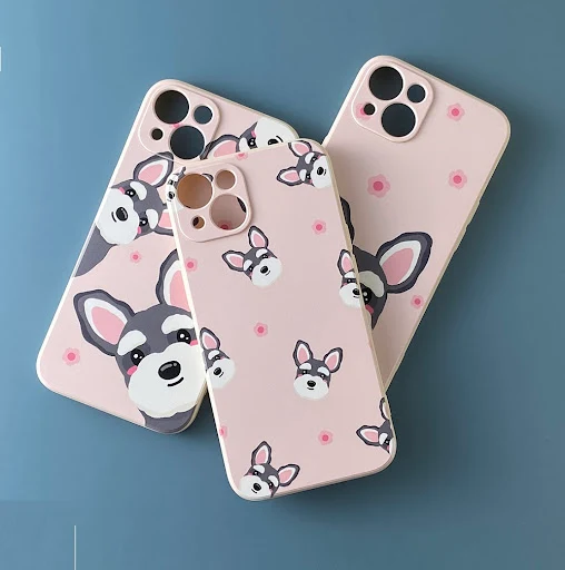 Title 1, Original Cute Schnauzer Phone Case Cover. Prote...