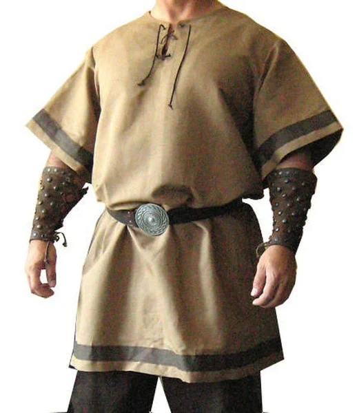 Title 4, Medieval Viking Red Renaissance Fashion Coat fo...