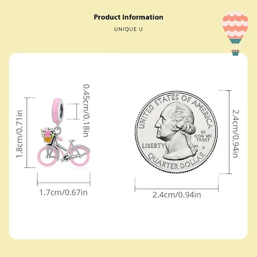 Title 7, Silver Ziyun Original Bicycle DIY Pendant Custo...
