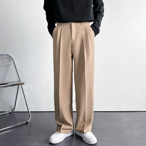 Title 4, Mens wide-leg trousers for spring, summer, and...