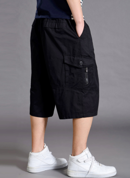 Title 4, Mens Sports Cropped Trousers Loose Shorts Plus...