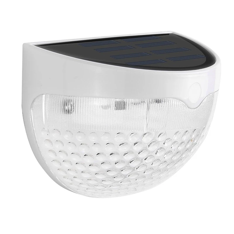 Luminária de parede semicircular solar Iluminação externa elegante e eficiente Energia solar fácil de instalar e sem fios Ideal para jardins, pátios e varandas — foto 6