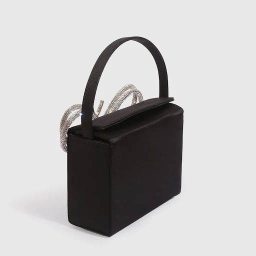 Title 2, Bolsa crossbody de um ombro só, quadrada, com b...