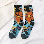 Casual Ladies Tide Socks Cartoon Plant Flowers Pure Cotton Tube Women's Socks — photo 2