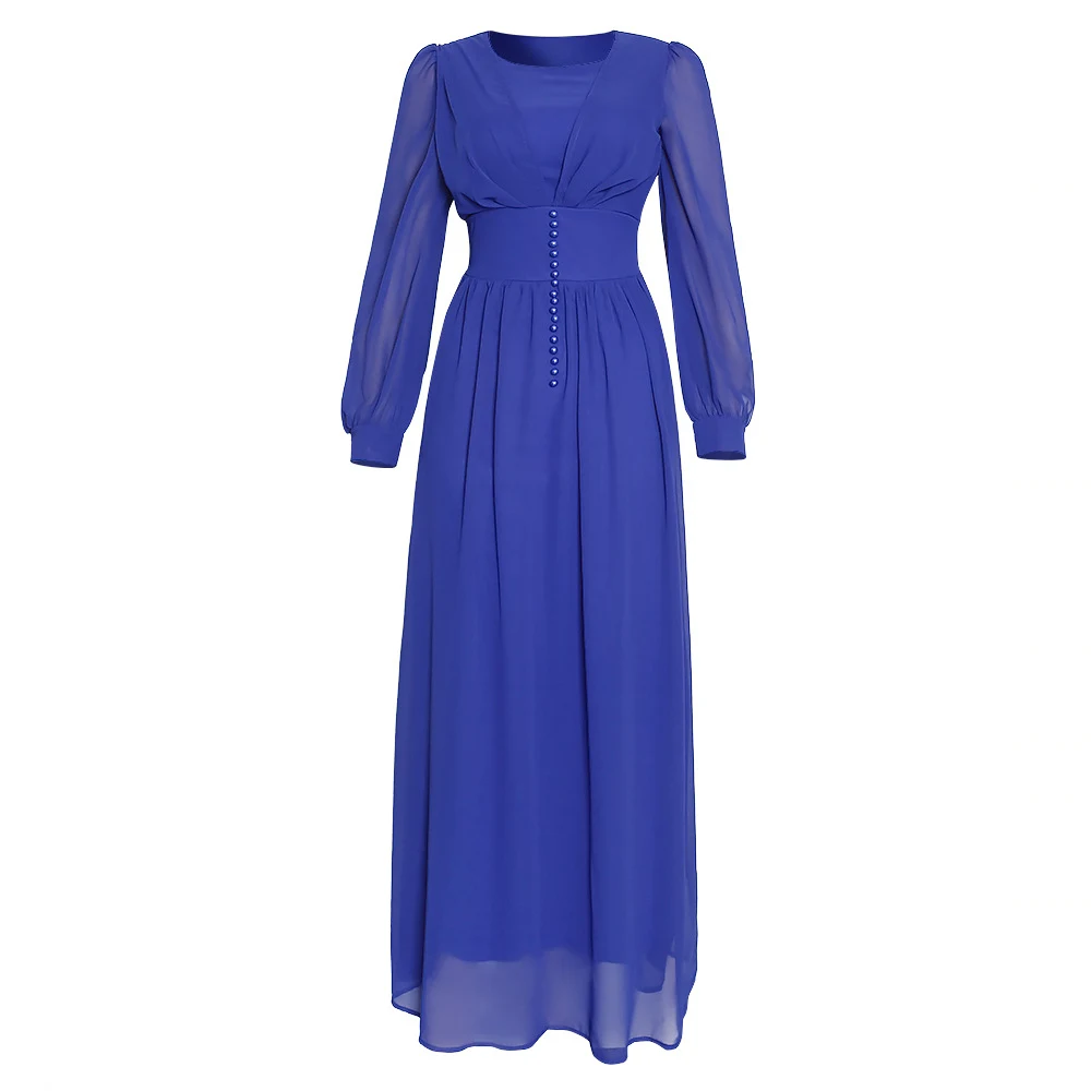 Muslim Women's Clothing Long Sleeve Chiffon Dress Modest elegance and full coverage for a sophisticated and comfortable — photo 2