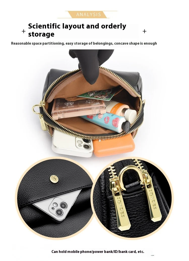 Lightweight Soft Leather One-shoulder Crossbody Bag, ideal for everyday use. Enjoy the comfort, style, and convenience t — photo 23