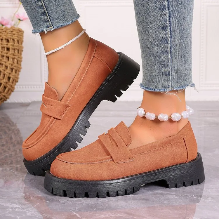 Title 6, Plus Size Sponge Cake Platform Slip-on Leisure ...