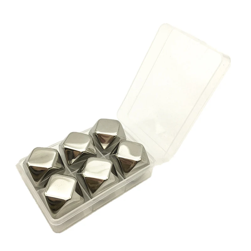 Stainless Steel Ice Cube Rhombus Quick-frozen Cold Wine Enjoy perfectly chilled wine and drinks without dilution with th — photo 7